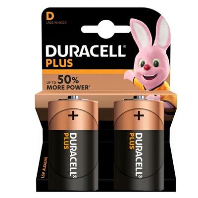 BLISTER 2 PILE DURACELL PLUS (MN1300) D - TORCIA