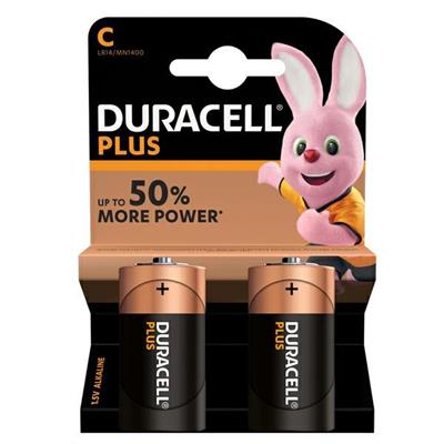 BLISTER 2 PILE DURACELL PLUS (MN1400) C - MEZZA TORCIA