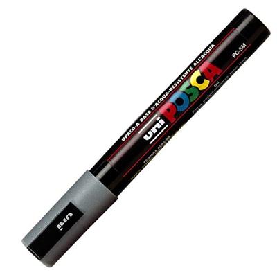 Marcatore Uni Posca PC5M ad acqua p.tonda 2.5 grigio