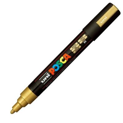 Marcatore Uni Posca PC5M ad acqua p.tonda 2.5 oro