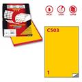 Etichetta adesiva C/503 giallo 100fg A4 210x297mm (1et/fg) Marki