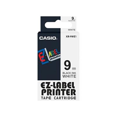 Nastro casio 9mmx8mt nero su bianco xr-9we