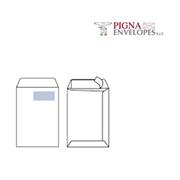 500 BUSTE A SACCO BIANCHE 230X330MM C/FINESTRA 100GR ADESIVA COM