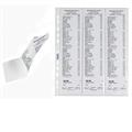 Busta ppl c/fori a4 per scontrini fiscali 7x30 (6 tasche) 10pz