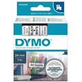 Nastro etich. dymo 537130 mm24x7mt nero/bianco
