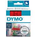 Nastro etich. dymo D1 mm24x7mt rosso/nero