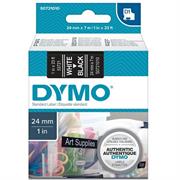 Nastro etich. dymo 537210 mm24x7mt bianco/nero