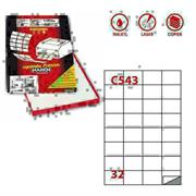 Etichette adesive C/542 - in carta - permanenti - 70 x 148 mm -
