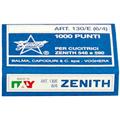 Punti cucitrice zenith 130e passo 6 acciaio 1000pz