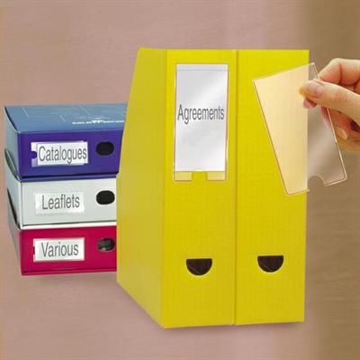 Portaetichette ppl adesive 62x150 6pz