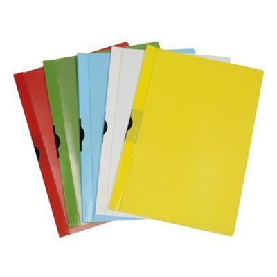 Cartellina ppl c/molla dorso 5mm blu
