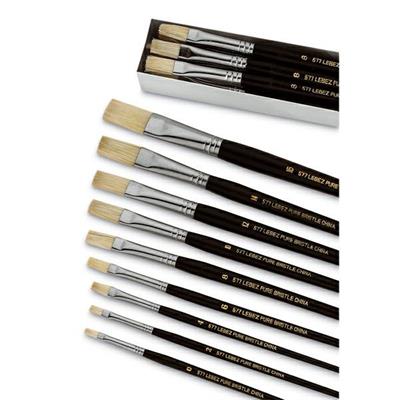 PENNELLO PUNTA PIATTA pura setola NÂ°10 SERIE 577 LEBEZ