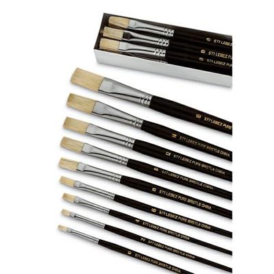 PENNELLO PUNTA PIATTA pura setola NÂ°14 SERIE 577 LEBEZ