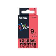 NASTRO CASIO 9MM X 8MT NERO SU ROSSO
