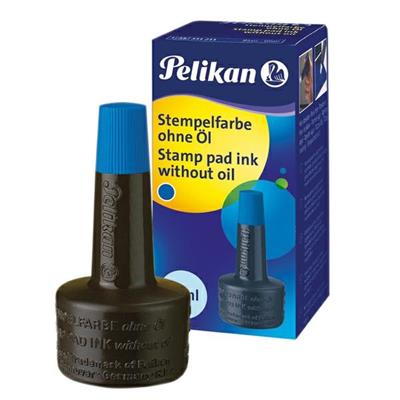 Inchiostro timbri gomma pelikan 28ml blu