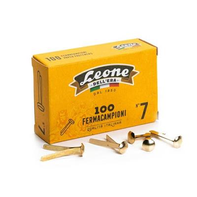 SCATOLA 100 FERMACAMPIONI N.7 31MM OTTONATI ASTRA