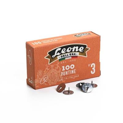 SCATOLA 100 PUNTINE ASTRA N.3 ACCIAIO LUCIDO