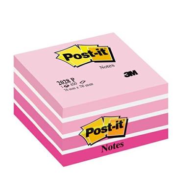Cubo post it 2028-P 76x76 rosa cubo