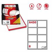 Etichetta laser/ink a4 99,1x67,7 8xfg MARKIN 100fg
