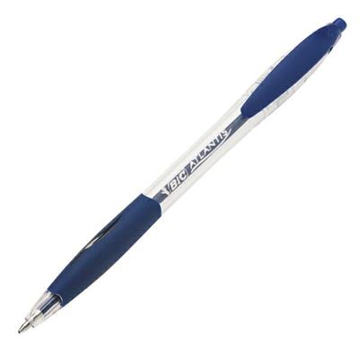 Penna sfera bic Atlantis Click Easy Glide 1.0 blu