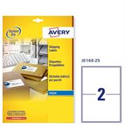 Etichetta Inkjet 199,6x143,5 2xfg avery bianca j8168-25 fg 25