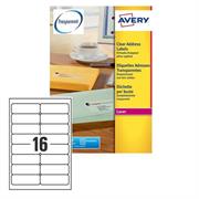 Poliestere adesivo L7562 trasparente 25fg A4 99,1x34mm (16et/fg)