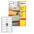 Poliestere adesivo L7562 trasparente 25fg A4 99,1x34mm (16et/fg)