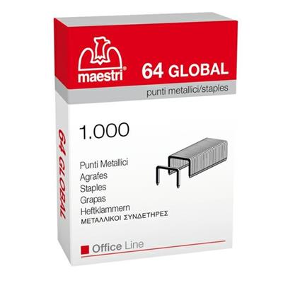 Punti cucitrice GLOBAL 64 passo 6 1000 pz