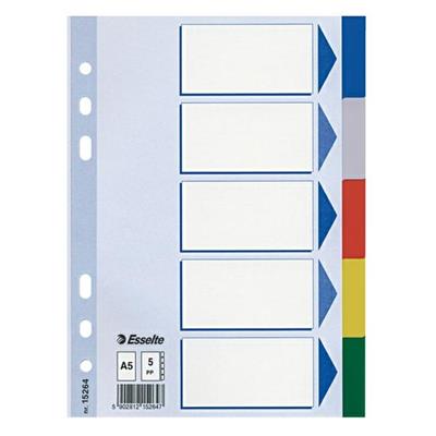 Intercalare neutro ppl a5 6 tacche color