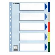 Separatore neutro in PPL 5 tasti colorati f.to A4 MAXI 24,5x29,7