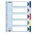 Separatore neutro in PPL 5 tasti colorati f.to A4 MAXI 24,5x29,7