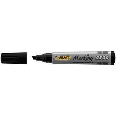 Marcatore bic 2300 p.scalpello 5.0 nero
