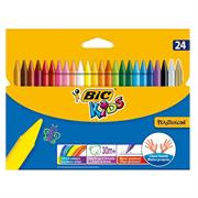 Pastelli colorati bic kids plastidecor 24 pz
