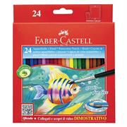 ASTUCCIO 24 PASTELLI COLORATI ACQUERELLABILI RED RANGE FABER CAS