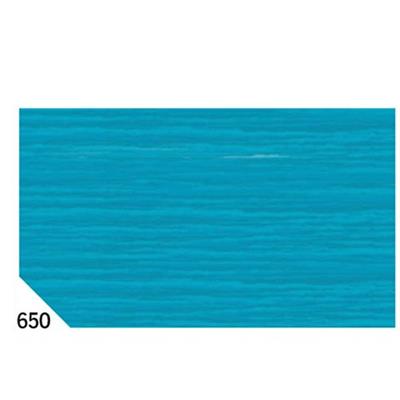 10RT CARTA CRESPA TURCHESE 650 (50X250CM) GR.60 SADOCH