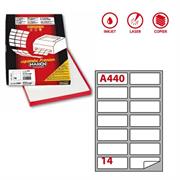 Etichetta laser/ink a4 99,1x38,1 14xfg 100fg