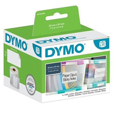 Etichetta dymo lw 57x32 rotoli 1x1.000pz