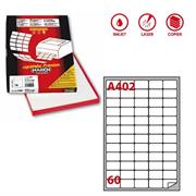 Etichetta adesiva A/402 bianca 100fg A4 37,5X23,5mm (60eti/fg) M