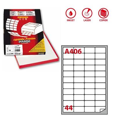 Etichetta laser/ink PLANET a4 47,5x25,5 44xfg 100fg
