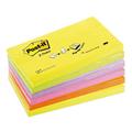 BLOCCO Post-itÂ®Super Sticky Z-Notes 76x127mm 100fg R350NR ASSOR