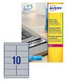 Cf. 200 etich.poliestere argento 96x50,8mm laser l6012-20fg