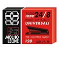 Punti cucitrice acciaio passo 24/8 1000pz Molho leone