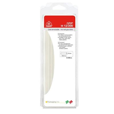COLLA TERMOFUSIBILE 20cm d.12mm 280gr TRASPARENTE M 12/200