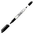 MARCATORE TWINTIP DOPPIA PUNTA F/UF NERO SHARPIE