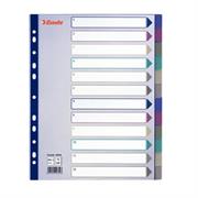 Intercalare ppl multicolor Esselte 12 tasti a4 maxi 20649