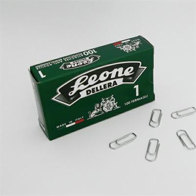 SCATOLA 100 FERMAGLI N.1 MM20 ZINCATI ANTIRUGGINE LEONE