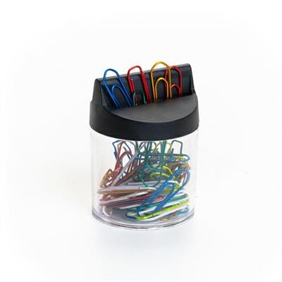 Fermagli COLORATI  N4 barattolo CALAMITATO 60pz