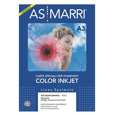 CARTA INKJET A3 125GR 100FG COLOR GRAPHIC EFFETTO PHOTO 9260 AS