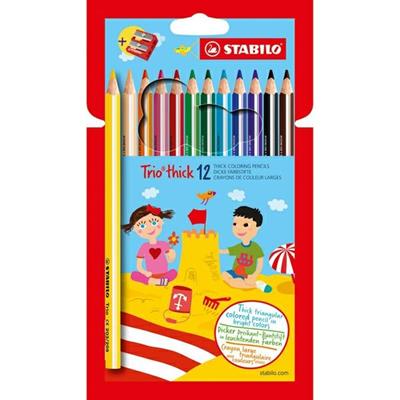 Stabilo trio maxi colori a matita 12pz