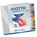 Pastelli GIOTTO supermina 24 colori scatola in metallo